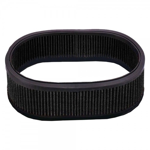 [68-258] Air Filter Element Black 12"Inch Long 4"Inch Tall Oval High Performance Cotton