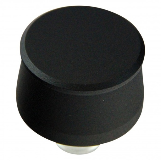 [68-511] Valve Cover Breather Cap Push In 1"(25mm) Neck Alloy Black Smooth Round