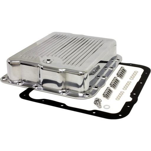 [68-564] Transmission Pan GM Turbo 700R4/4L60/4L60E Polished Alloy 2-7/8" Extra Deep Fins