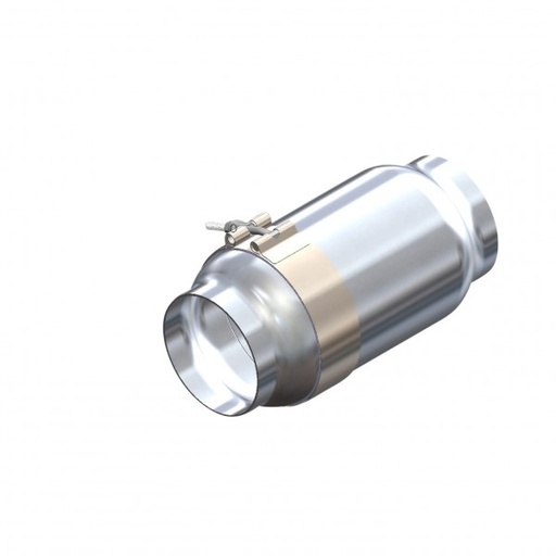 [69-012] Airbox Inline Polished Alloy 102mm inlet/outlet, 257mm long (Spectre 9832)