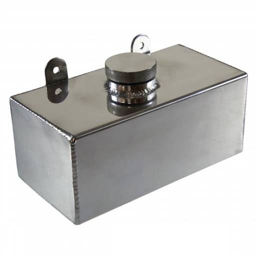 [69-211] Windscreen Washer Bottle Polished Alloy Horizontal (2 Litre) Holden Torana