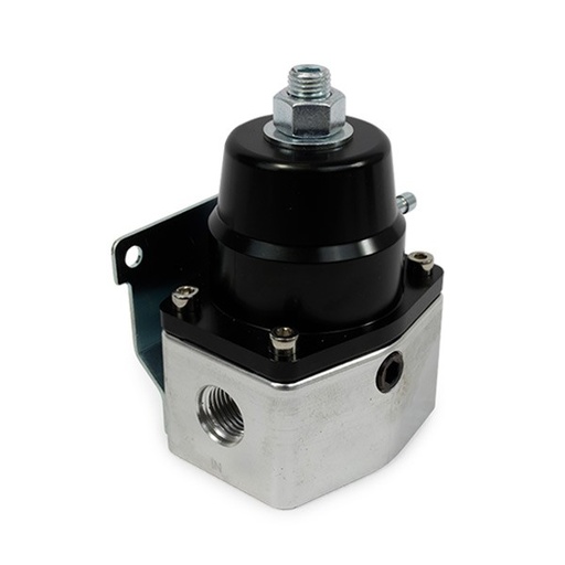 [69-316] Fuel Regulator Efi Bypass Black Anodized Aluminium 40-75 Psi 3/8" Npt Ports